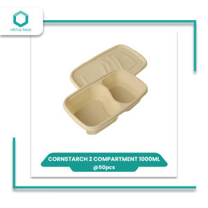 Cornstarch 2 Compartment 1000ml Set & 5 Compartment