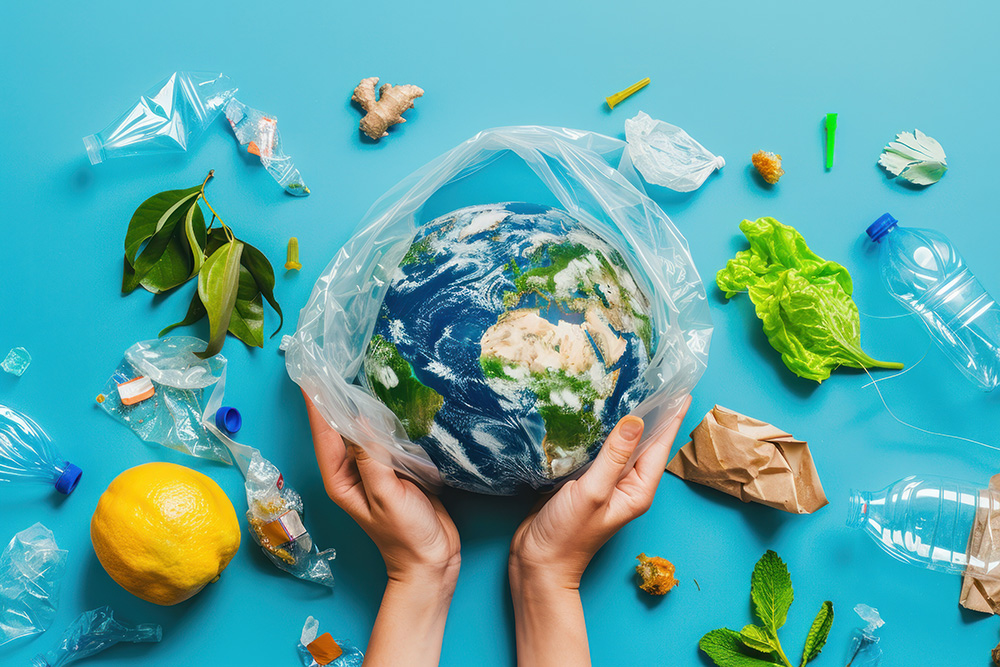 Wadah ramah lingkungan seperti kaca, stainless steel, dan bahan biodegradable untuk mengurangi sampah plastik di tahun 2026.